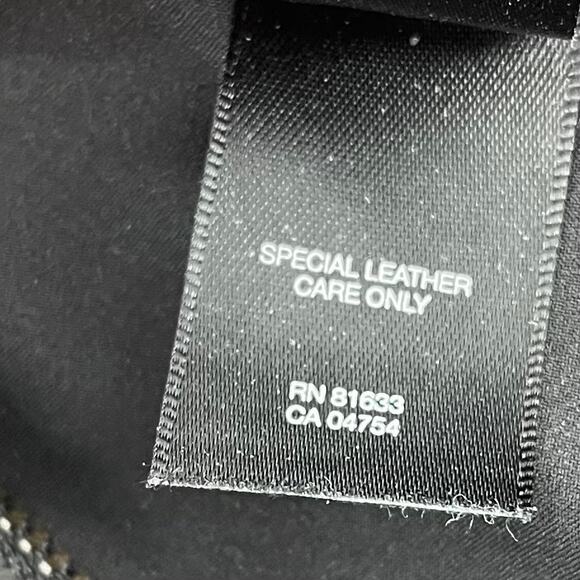 Kenneth Cole NY Black Parsk Leather Silk Maxi Dress‎ S Vintage Sleeveless - Picture 8 of 10